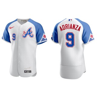 Ehire Adrianza Braves White City Connect Authentic Jersey