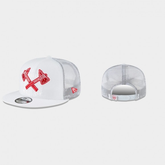 Braves White Elements Trucker Hat