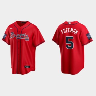Freddie Freeman Braves Red 2021 All-Star Game Jersey
