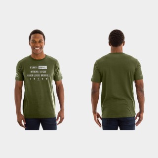 Braves Armed Forces Weekend Green Short Sleeve T-Shirt