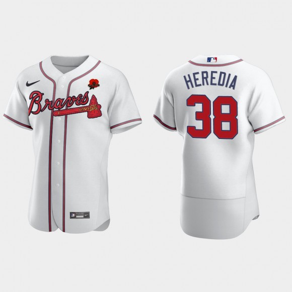Guillermo Heredia Braves White 2021 Memorial Day Jersey