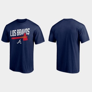 Braves Hometown Navy Los Bravos T-Shirt