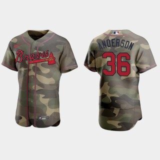 Ian Anderson Braves Camo Armed Forces Day Jersey