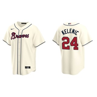 Jarred Kelenic Braves Cream Replica Alternate Jersey