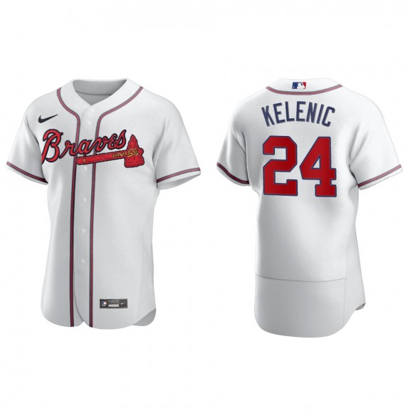 Jarred Kelenic Braves White Authentic Home Jersey