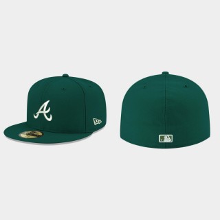 Braves Green Logo 59FIFTY Fitted Hat