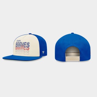 Braves Natural True Classic Gradient Snapback Hat