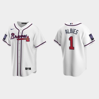 Ozzie Albies Braves White 2021 All-Star Game Jersey