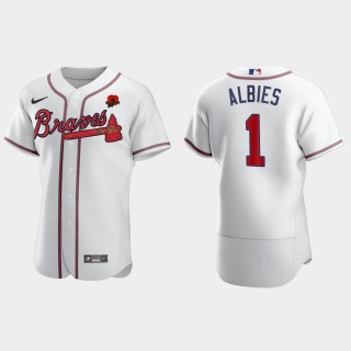Ozzie Albies Braves White 2021 Memorial Day Jersey