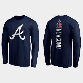 Braves Sean Newcomb Personalized Playmaker Navy T-Shirt