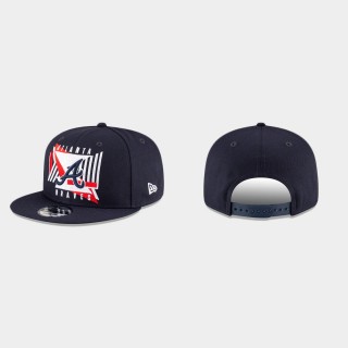 Braves Navy Shapes 9FIFTY Snapback Hat