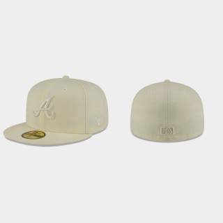 Braves White Spring Color Basic 59FIFTY Fitted Hat