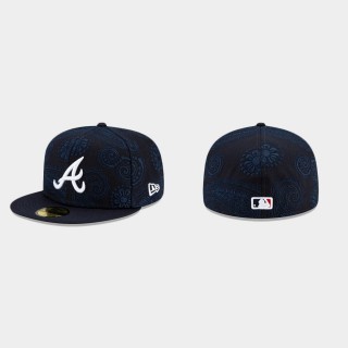 Braves Navy Swirl 59FIFTY Fitted Hat