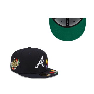 Atlanta Braves Visor Bloom 59FIFTY Fitted Hat