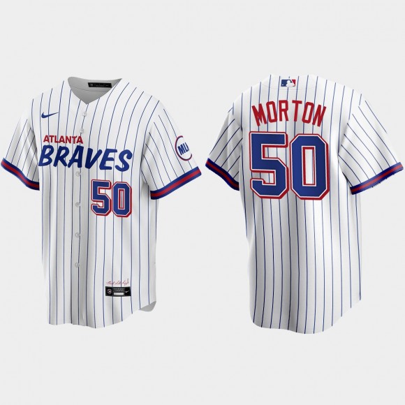 Braves Charlie Morton White 2021 City Connect Jersey