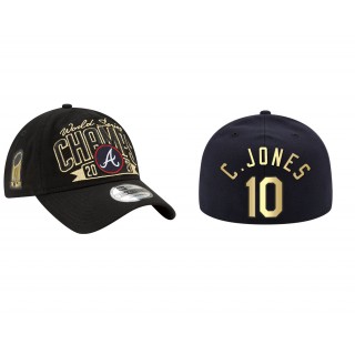 Chipper Jones Atlanta Braves New Era Black 2021 World Series Champions Hat