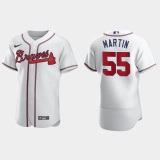Chris Martin Braves White Authentic Home Jersey