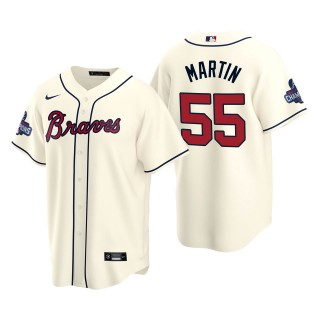 Chris Martin Men's Atlanta Braves Nike Cream Alternate 2021 World Series Champions Replica Jersey