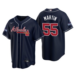 Chris Martin Men's Atlanta Braves Nike Navy Alternate 2021 World Series Champions Replica Jersey