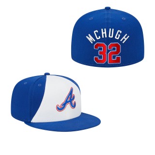 Collin McHugh Atlanta Braves White Royal 2023 City Connect Fitted Hat