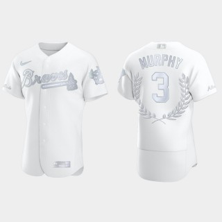 Dale Murphy Braves White Awards Collection NL MVP Jersey