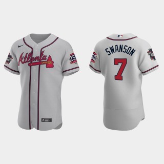 Dansby Swanson Braves Gray 2021 MLB All-Star Jersey