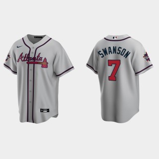 Braves Dansby Swanson Gray 2021 MLB All-Star Jersey