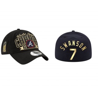 Dansby Swanson Atlanta Braves New Era Black 2021 World Series Champions Hat