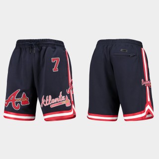 Dansby Swanson Braves Navy Pro Standard Team Shorts