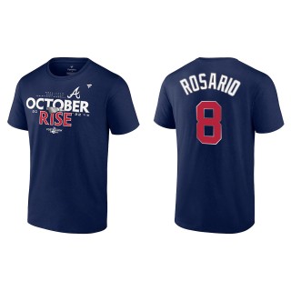 Eddie Rosario Atlanta Braves Fanatics Branded Navy 2022 Postseason Locker Room T-Shirt