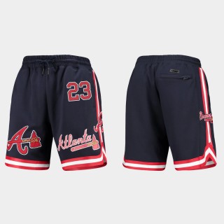 Ehire Adrianza Braves Navy Pro Standard Team Shorts