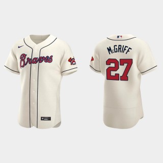 Fred McGriff Braves Cream Authentic Jersey