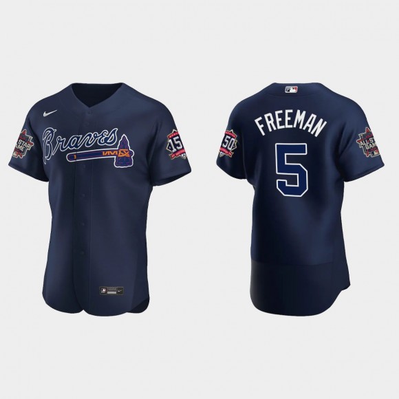 Freddie Freeman Braves Navy 2021 MLB All-Star Jersey