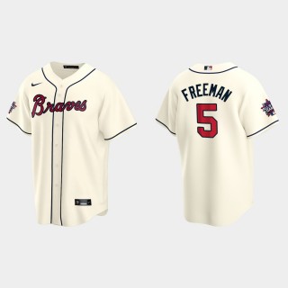 Braves Freddie Freeman Cream 2021 MLB All-Star Game Jersey