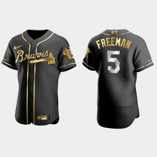 Freddie Freeman Braves Black Gold Edition Jersey