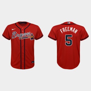 Freddie Freeman Braves Red Replica Alternate Jersey