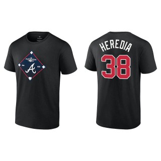 Guillermo Heredia Atlanta Braves Fanatics Branded Black 2022 Postseason Bound T-Shirt