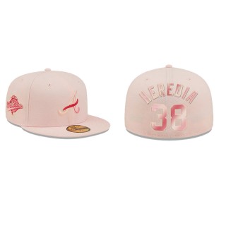 Guillermo Heredia Atlanta Braves Pink Blossoms 59FIFTY Fitted Hat