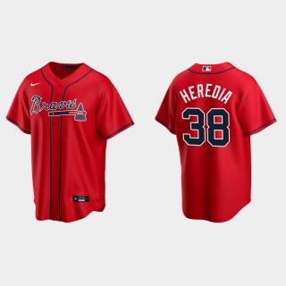 Braves Guillermo Heredia Red Replica Jersey