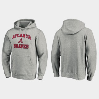 Braves Gray Heart & Soul Pullover Hoodie