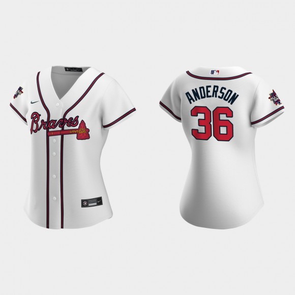 Ian Anderson Braves White 2021 MLB All-Star Game Replica Jersey