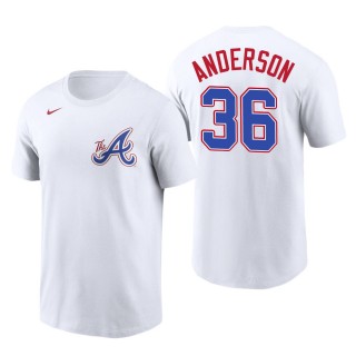 Ian Anderson Atlanta Braves White 2023 City Connect Name & Number T-Shirt