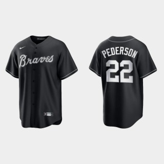 Joc Pederson Braves Black White 2021 All Black Fashion Replica Jersey
