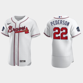 Joc Pederson Braves White 2021 World Series Authentic Jersey