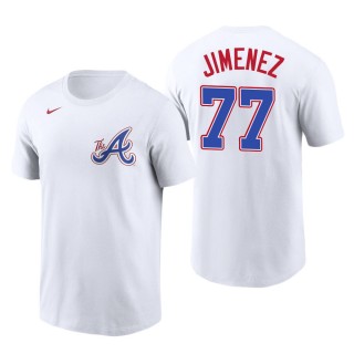 Joe Jimenez Atlanta Braves White 2023 City Connect Name & Number T-Shirt