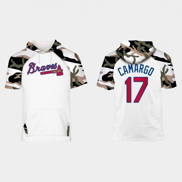 Johan Camargo Braves 2021 Memorial Day Raglan Hoodie T-Shirt
