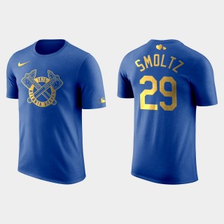 John Smoltz Braves 2020 Father's Day Blue T-Shirt