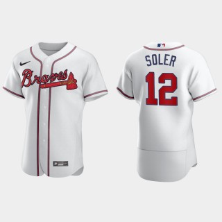 Jorge Soler Braves White Authentic Home Jersey