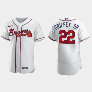 Ken Griffey Sr. Braves White Authentic Retired Player Jersey