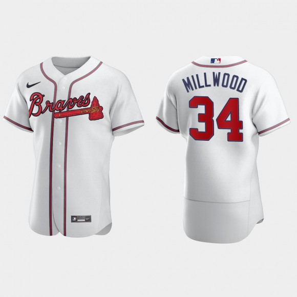 Kevin Millwood Braves White Authentic Retired Player Jersey